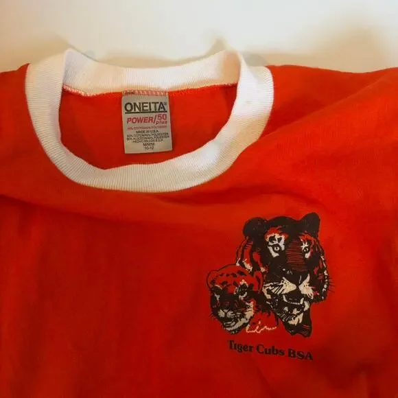 Vintage Tiger Cubs BSA Orange Baby Tee - Picture 4 of 4
